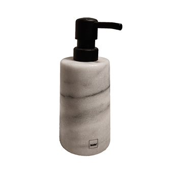 white marble soap dispenser